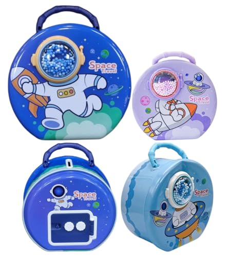 Image of TERA 13 Coin Bank for Boys, Space Theme Piggy Bank, Saving Money Bank for Kids (1 pcs) Birthday Return Gifts Coin Storage Box for Bo-ys, Gift Money Bank for Girls & Boys Lock & Key