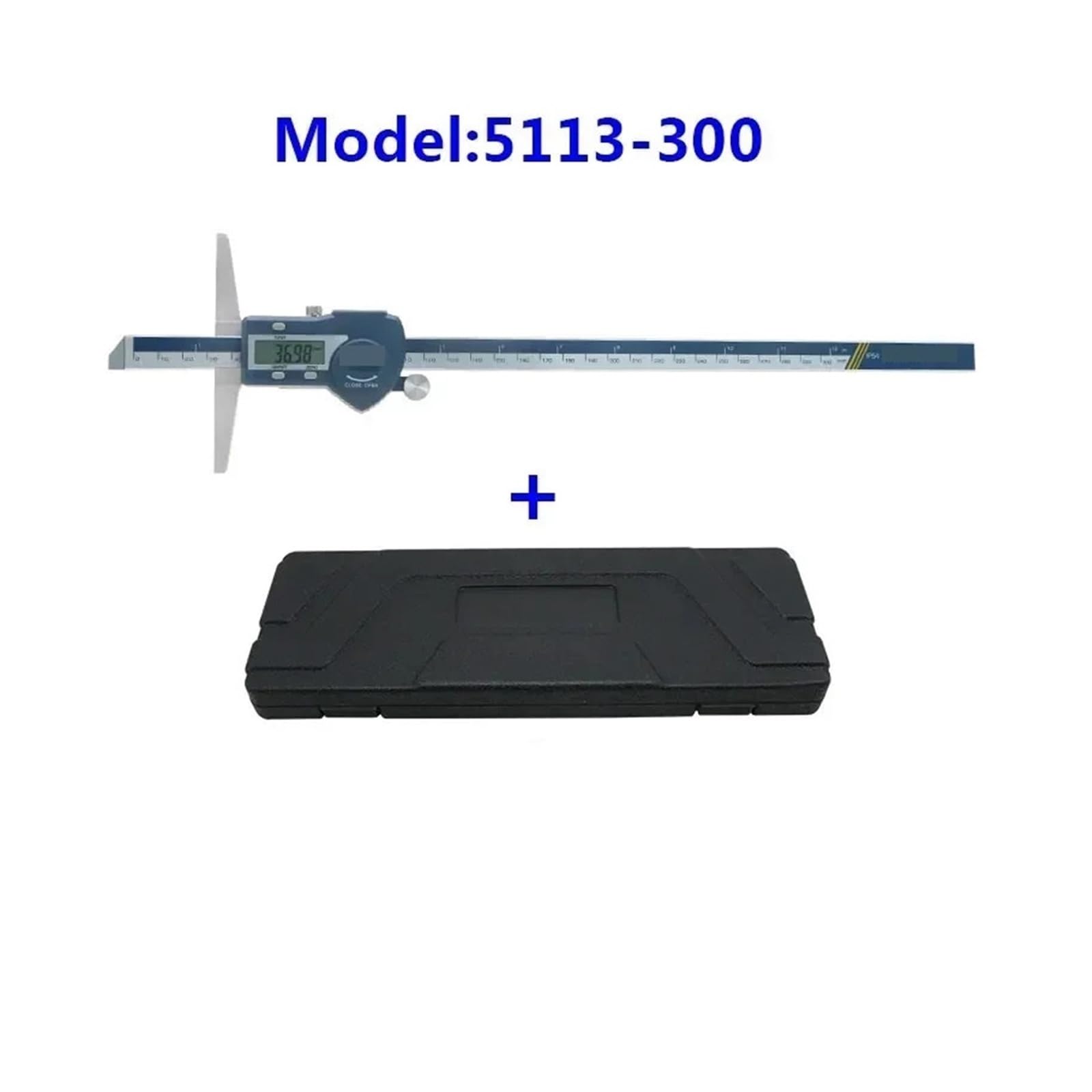 Mikrometer-Set, Tiefenmessschieber-Mikrometer 150/200/300 mm Digitaler Messschieber Edelstahl Elektrischer digitaler Tiefenmesser für Heimwerker/Haushalt(0-200mm)