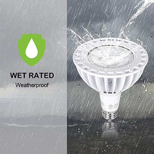 image for Hykolity Outdoor LED Flood Light Bulb, PAR38, 3000lm, 32W(300 Watt Equ