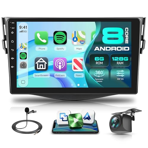 8 Core 6G+128G Android Autoradio für Toyota RAV4 2007-2012 Wireless Carplay