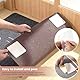 Nynkyon 4 Stück Waschbare Teppichgreifer, Vakuumtechnik, Anti-Curling Rug Grippe, Quadratischer Antirutschmatte für Teppiche, für Laminatboden, Harte Holzböden und Fliesenböden, 10 x 10 cm