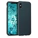 Produktbild kwmobile Case kompatibel mit Apple iPhone X Hülle - Schutzhülle aus Silikon metallisch schimmernd - Handyhülle Metallic Petrol