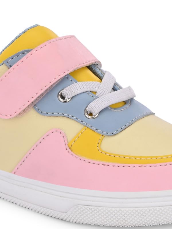 Tuskey Casual Velcro Shoes for Girls | Hopits Sneakers Sport Shoes for Kids | Running Shoes for Girls | Lightweight, Durable, Comfortable Sneakers for Girls | Lace Up | Snug Fit Shoes 3 51Vi1c85hyL