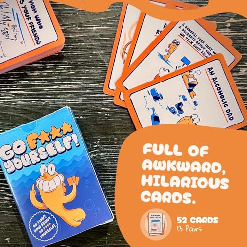 Go F Yourself! - The Grown Up Go Fish Card Game You've Always Wanted, Bold and Vibrant Colors, 2.5 x 1 x 3.5 inches - Image 4