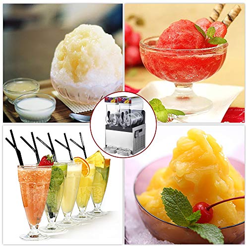 Kommerzielle Slushy-Maschine, 1000W 45L Frozen Drink Snowcone Slush Maker-Maschine, Edelstahl-Smoothie-Frozen… – Bild 8