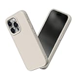 RhinoShield Case Compatible with [iPhone 15 Pro] | SolidSuit - Shock Absorbent Slim Design Protective Cover with Premium Matte Finish 3.5M / 11ft Drop Protection - Shell Beige