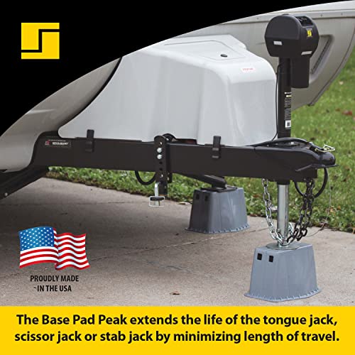 Stromberg Carlson Travel Trailer Leveler Kit - One Base Pad Peak for Tongue Jack, Two Rubber Wheel Chocks, Two Levelers for RV Campers, Two Anti-Slip Mats for Levelers, Four Base Pads and Storage Bag by Stromberg Carlson - Image 3
