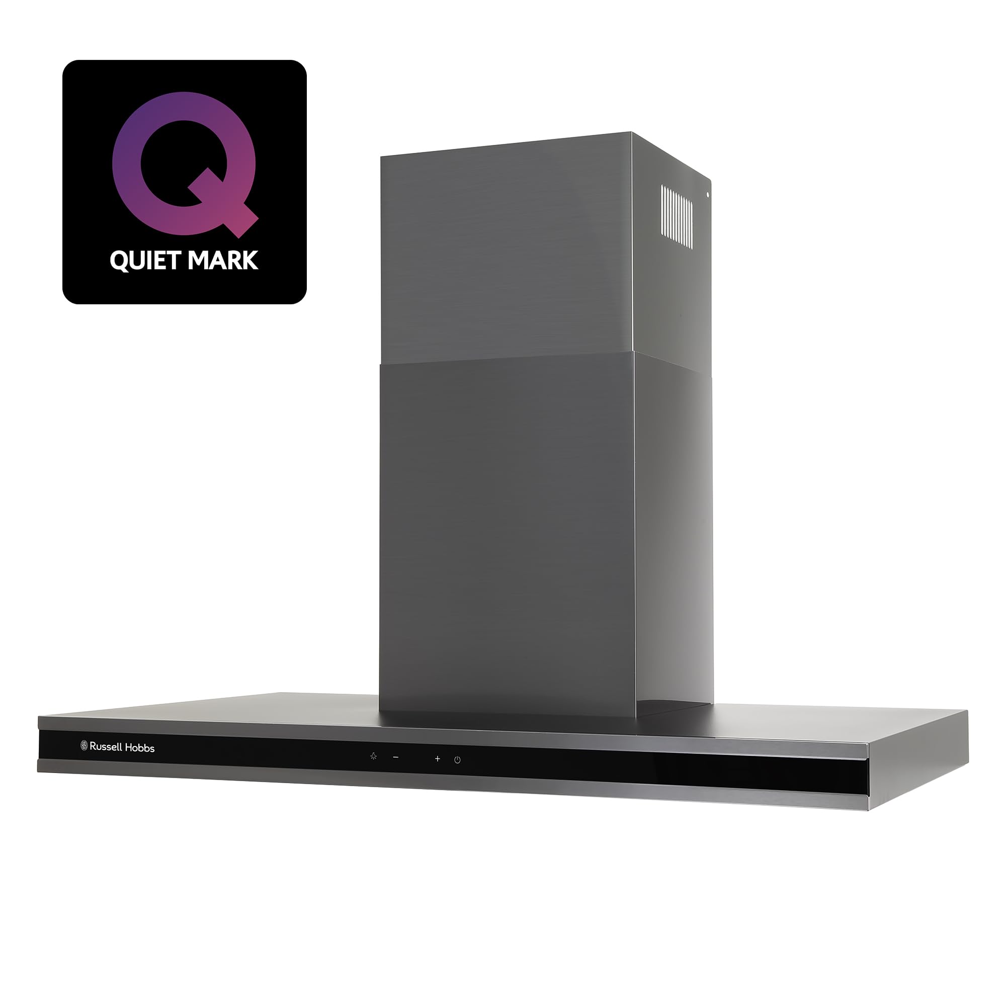 Russell Hobbs RHGCH903DS 90cm Midnight Collection T-Shaped Chimney Cooker Hood, Dark Steel — view 9