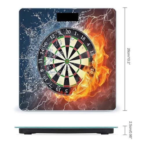 Báscula digital para baño con vidrio templado y pantalla LCD miniatura 2