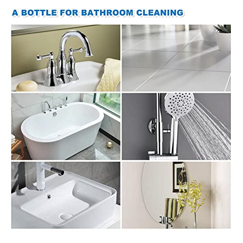 Jonissi Stubborn Stains Cleaner, Bathroom Foam Cleaner Spray, Powerful Descaling Cleaning Agent For Bathtub Toilet Bath Shower Sink Glass Ceramic, With 2Pcs Cleaning Cloths (1 Bottle) #TOP7