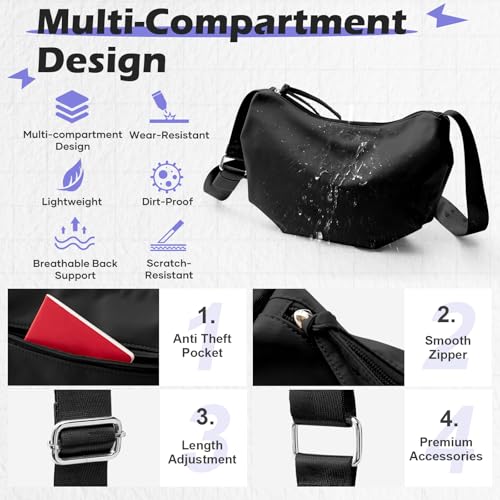 Image of SEAFEW Mini Crossbody Bag Shoulder Bag for Men, Small Messenger Satchel Bag for Women