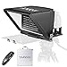 Andoer Telecamera Portatile Teleprompter Prompter per Fotocamere DSLR/Mirrorless Registrazione video Live Streaming Intervista Presentazione scenica Discorso con telecomando Custodia