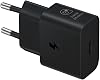 شاحن سامسونج السريع ، Usb-c ، 25w بيانات لاسلكية ، أسود