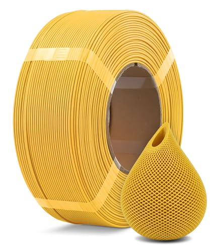 OVERTURE High Speed Refill PLA 3D Printer Filament 1.75mm, 1kg Yellow