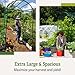Gardener’s Supply Company Extra Tall Garden Arch Arbor | 80 Inch Tall Titan Squash Tunnel | Lightweight Metal, Trellis Plant Stand for Climbing Vines | Outdoor Lawn Tower & Support Structure