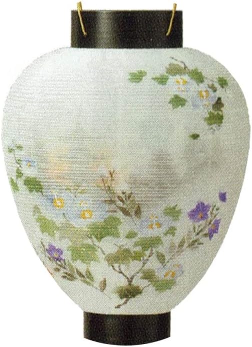 盆提灯 岐阜提灯 吊るし提灯 御所提灯（壺型） 天上長友黒檀 長さ46cm (P30)(5982) ミニLEDライト コードレス 初