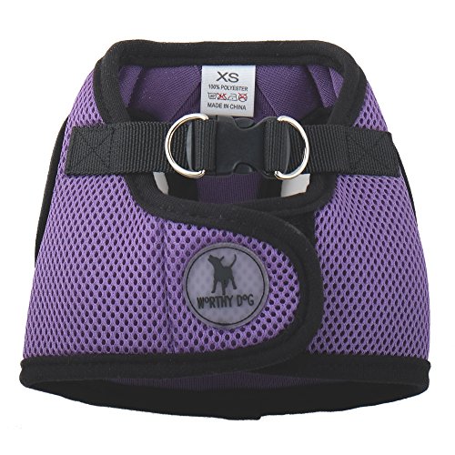 THE WORTHY DOG Step-in Dog Harness for Small Dogs, Comfortable
