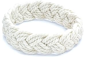 White Cotton Sailor Knot Bracelet for Kids: A Nautical Charm for Little Wrists