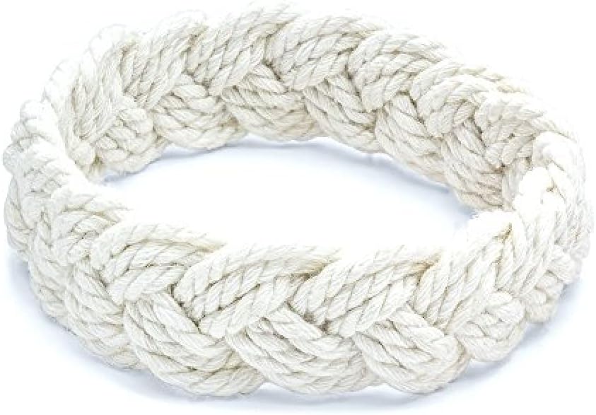 White Cotton Sailor Knot Bracelet (Small)