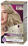 Schwarzkopf Keratin Blonde Hair Dye Hi Lift Natural Cool Blonde 11.01, Hi-Lift Permanent Color, 1 Application - Hair Color Enriched with Keratin, Lightens up to 4 Levels and Protects Hair from Breakage*