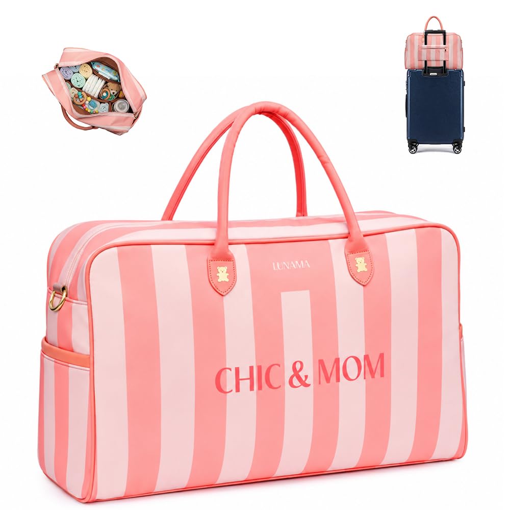 Borsa fasciatoio per neonati di grande capacità - Valigia premaman e Mommy Bag - Borsa da viaggio termica per passeggino con scomparti regolabili