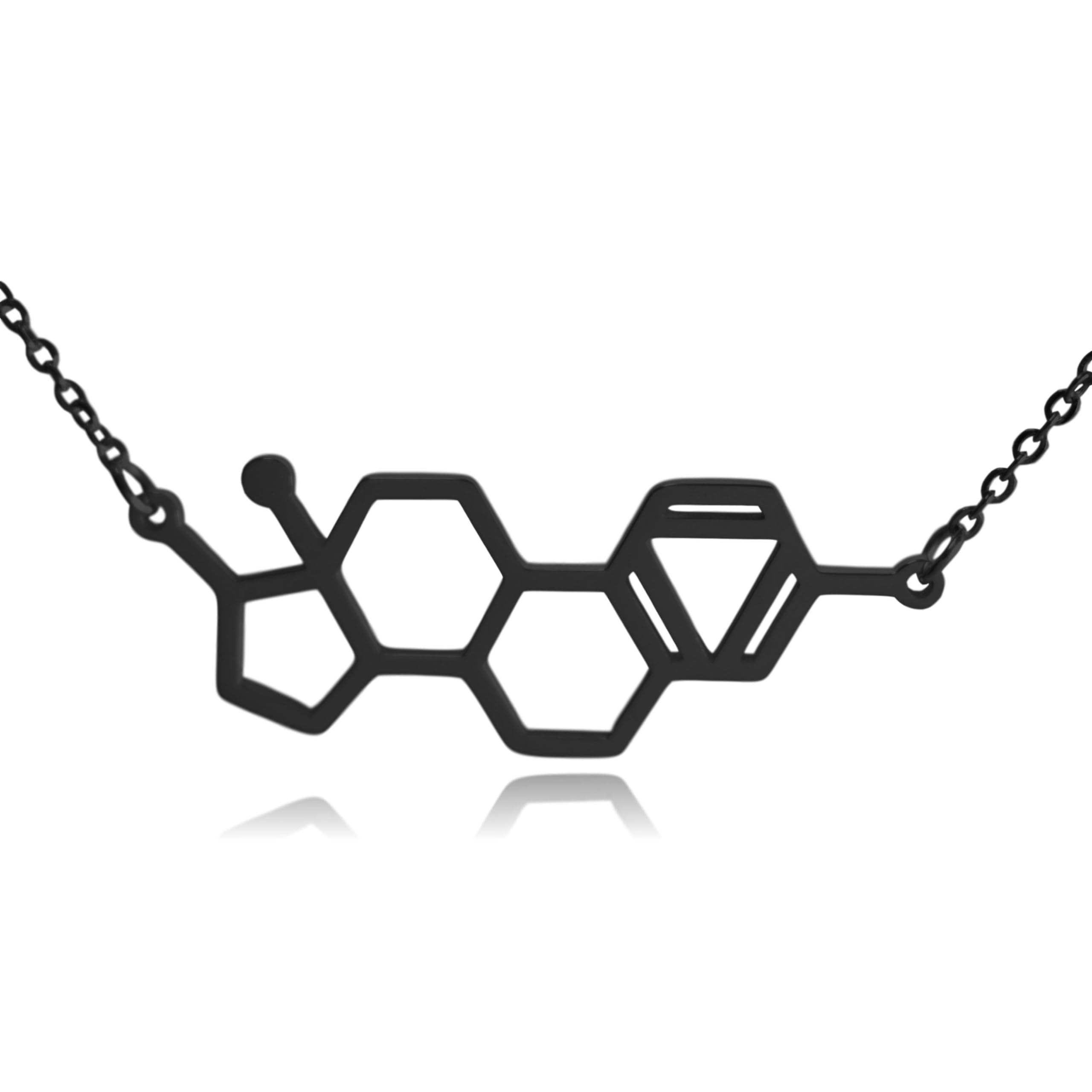 Estrogen Molecule Stainless Steel Necklace