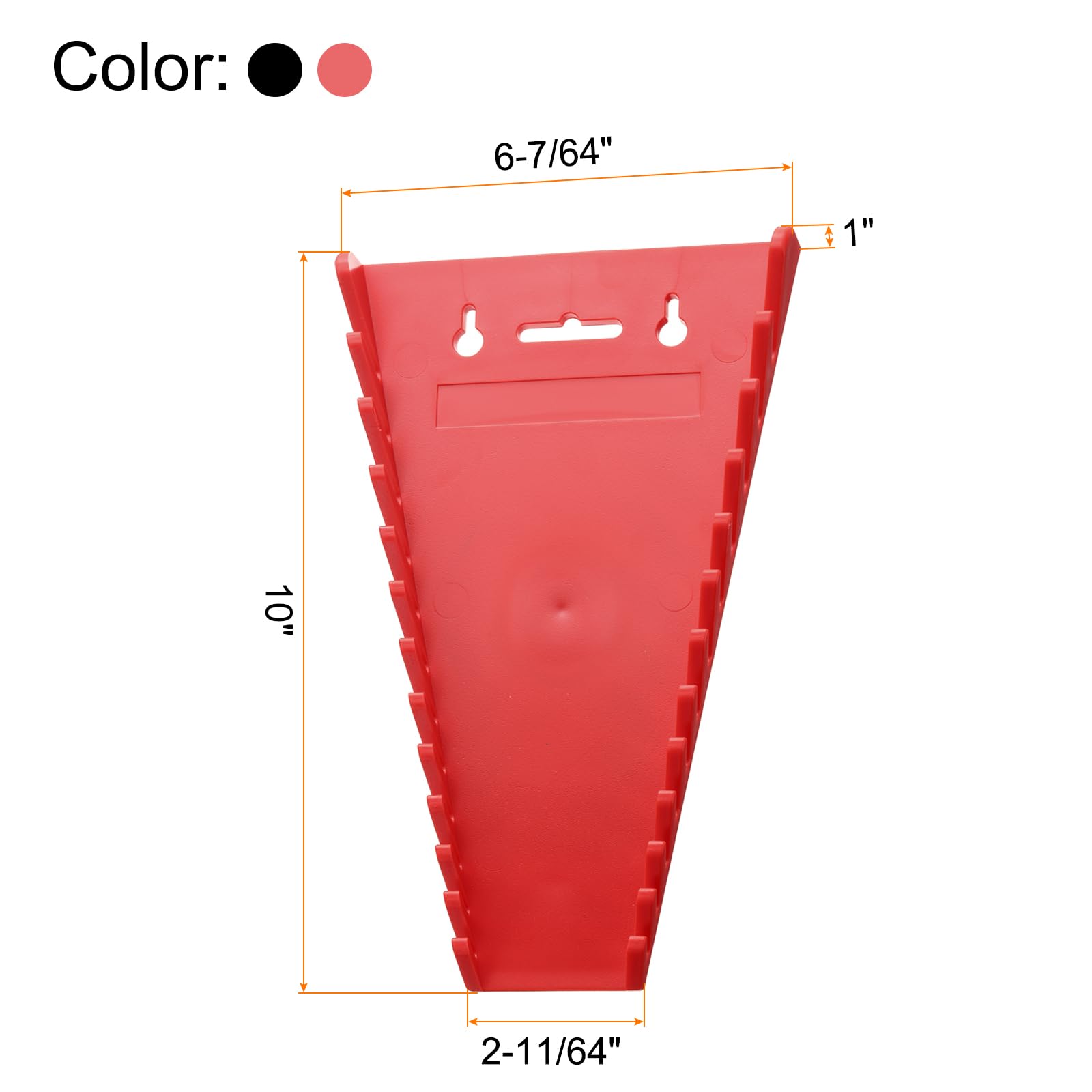 QUARKZMAN 10 Piezas Organizador Magnético Para Llaves, 12 Ranuras Cada Soporte Para Llaves, Bandeja Organizadora Para Llaves Para Caja De Herramientas, Para Llaves Con Tamaño SAE: 1/4" -