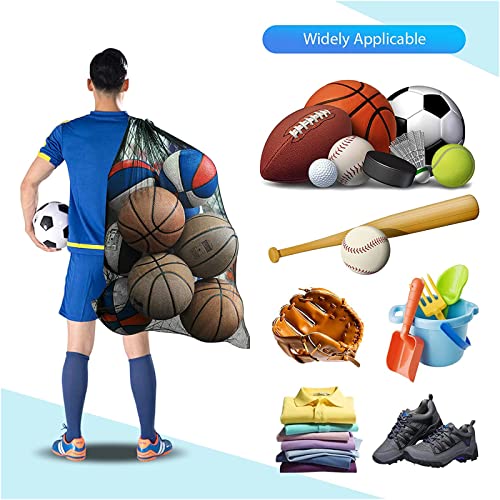 Dogeek Mesh Bag Durable Mesh Drawstring Bag Gym Sports Equipment Bag Large Mesh Net Bag (1Pcs) #TOP3