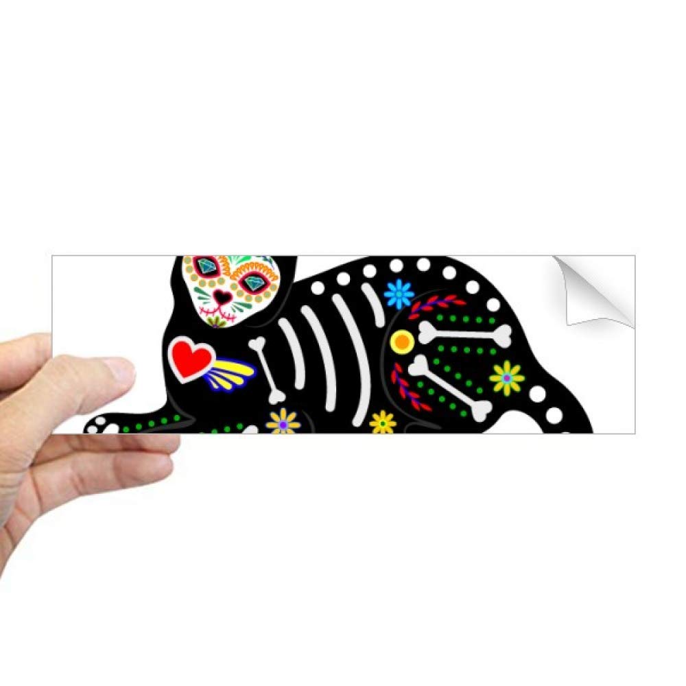 Sticker fenêtre chat assis noir pour éviter les vitres vides