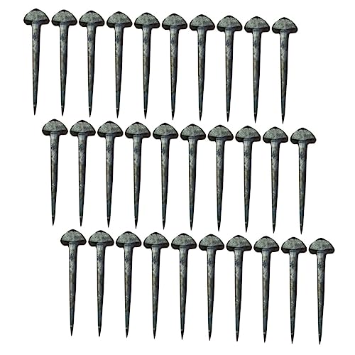 Yardwe Shoe Claw Nails for Horseshoe 50pcs Horseshoe Nail Set Equestrian Horseshoes Metal Nails for Horseshoe