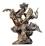 Fabriqué à la main par nos artisans qualifiés, cette sculpture de haute qualité a été moulée dans la moisissure, poncée à la main et vitrée à sa finition bronze lustrée.?pads sur le fond protège des surfaces délicates