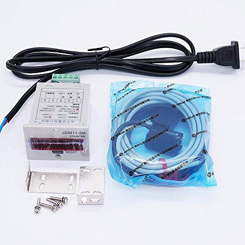 Twidec 6 Dígitos 0-999999 Contador De Tráfego Do Cliente 100V-240Vac Conduziu Display Automático Con
