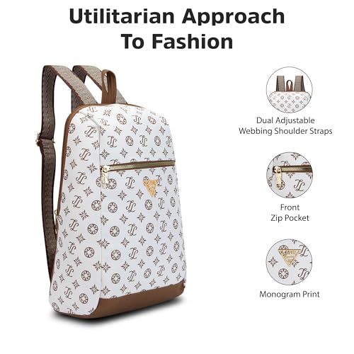 Image of Lavie Signature Women's St.Louis 11L Fashion Backpack for Women | Compact Backpack | Ladies purse | Stylish Shoulder Bag | Gift for Women
