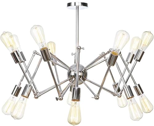 HYJAUSXB Indoor Led Ceiling Pendant, E26 Gold Chandelier Modern Pendant Light Lighting V-intage Fixtures,Foyer