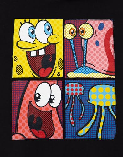 SpongeBob SquarePants Let's Be Weird Together Girls Black Hoodie |Girls' Hooded Jumper3