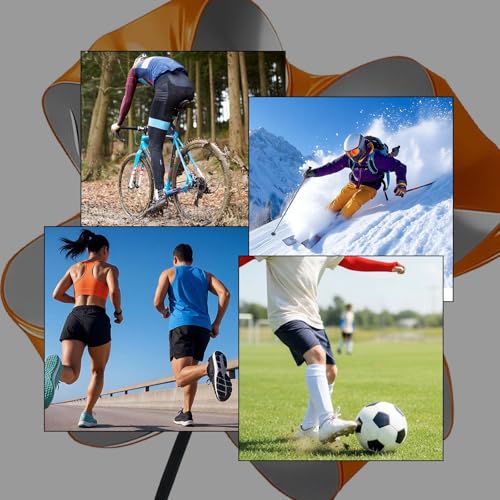GRSECPO Running Speed Training, 56 inch Speed Drills Resistance Parachute Running Sprint Chute Soccer Football Sport Speed Training (Orange)