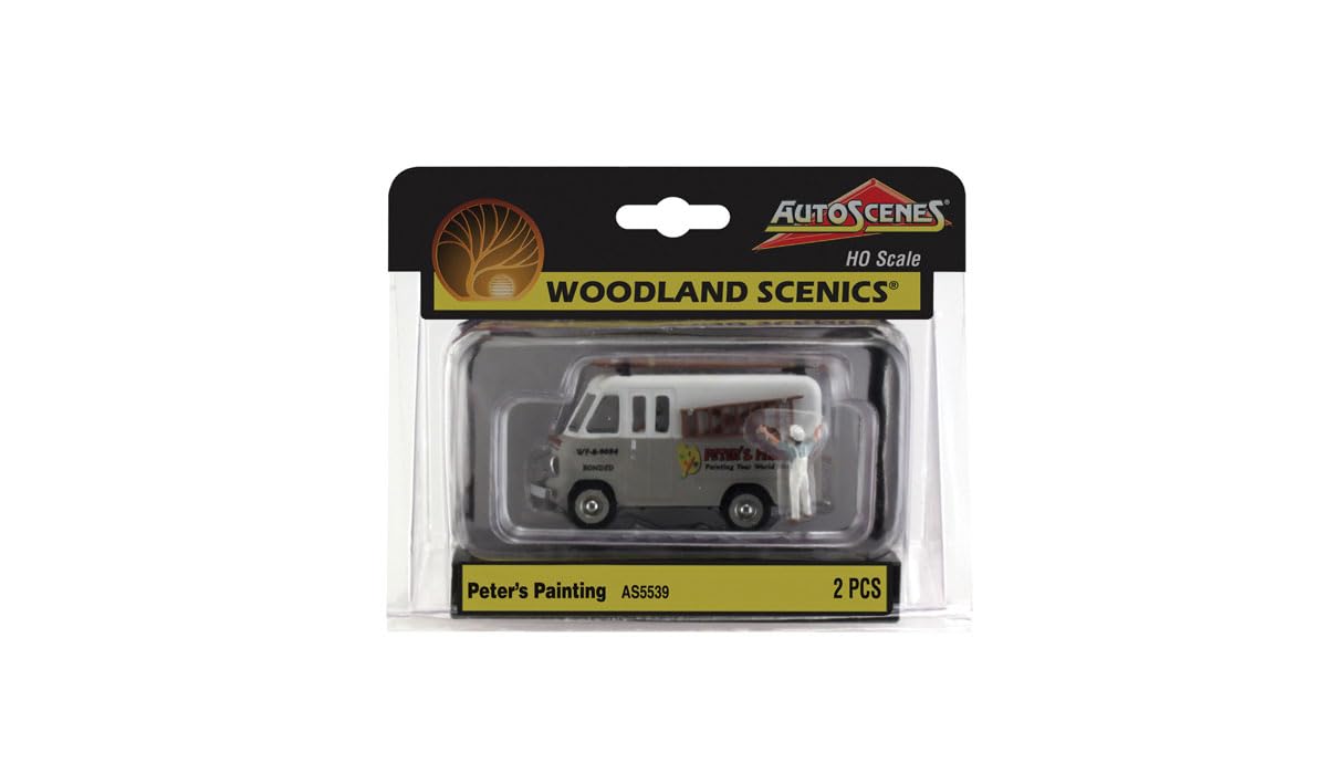 Woodland Scenics AS5539 Car Truck Painting Service Ladder Figure HO H0 1:87 Peters Painting