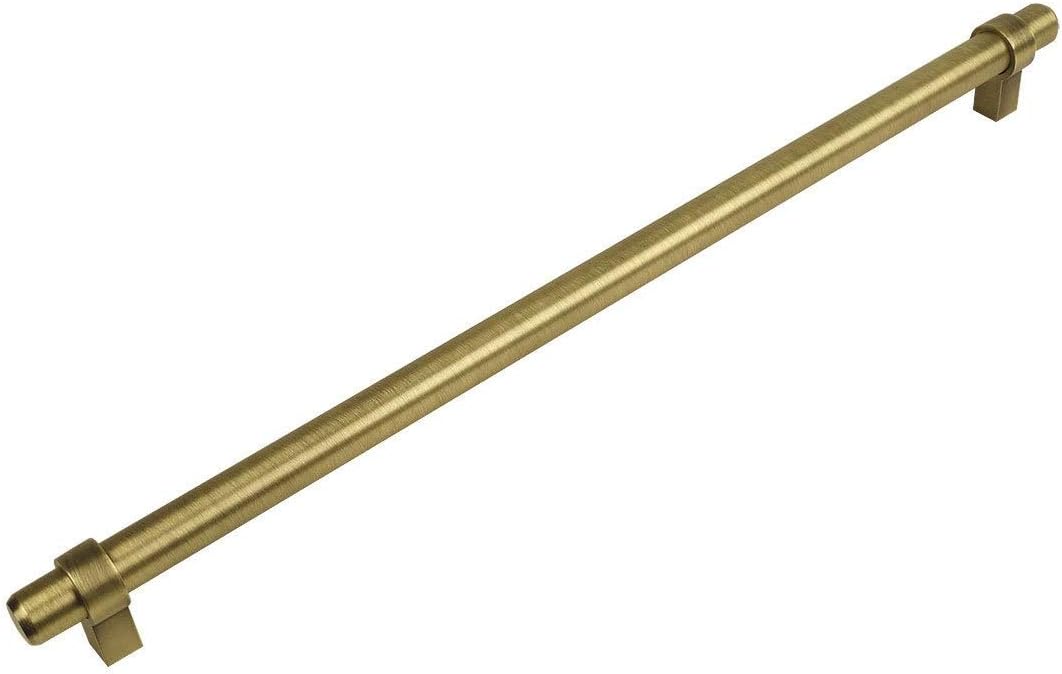 10 Pack - Cosmas 161-319BAB Brushed Antique Brass Cabinet Bar Handle Pull - 12-5/8" Inch (319mm) Hole Centers