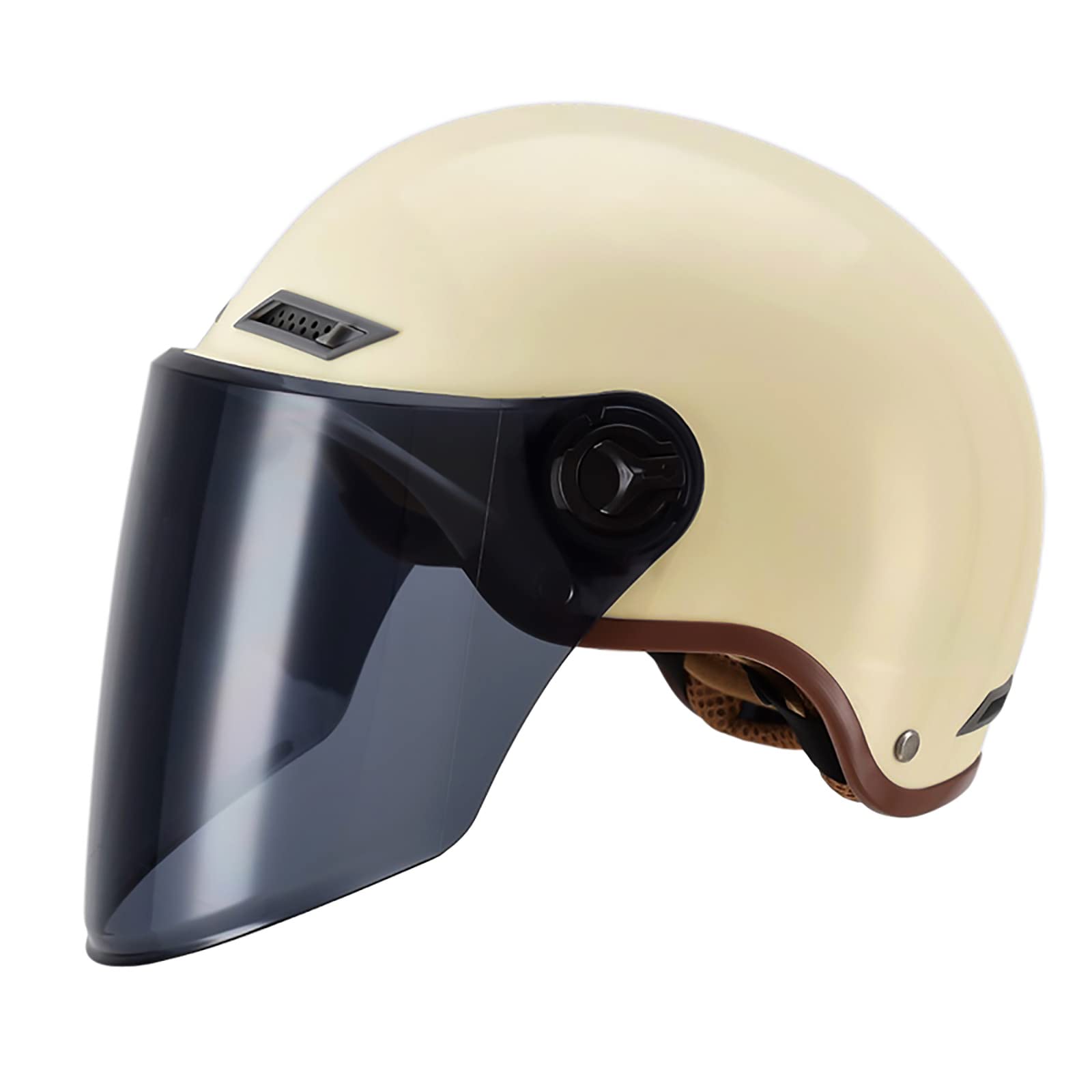 Casque cyclomoteur à visage ouvert rétro JATIBOSH avec look vintage