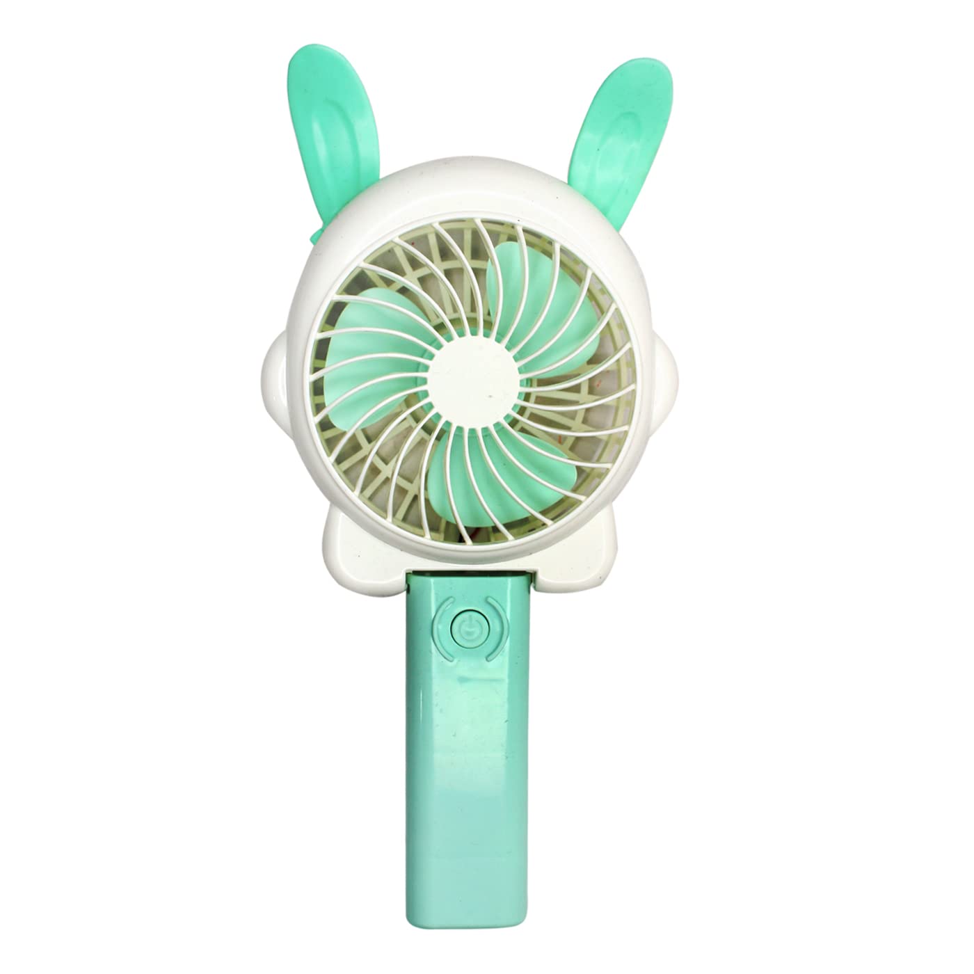 Kabello Cute Bunny Gear Speed Cooling Fan Rechargeable (Multicolor)