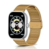 correa para reloj oro 3. [Tamaños Ajustables & Fácil Instalación Extracción] Diseño de hebilla único, simplemente levante la hebilla para ajustar fácilmente la longitud de la correa para que se ajuste a su muñeca. Y viene con orejetas de reloj en ambos extremos, Instalación fácil y directa y extracción con un botón.