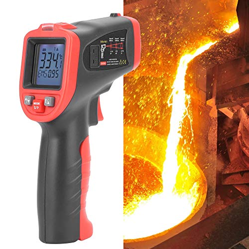 Handheld Digital Thermometer LCD -50C to 1050C Industrial Grade with Backlit Display for HVAC Automotive Food Processing