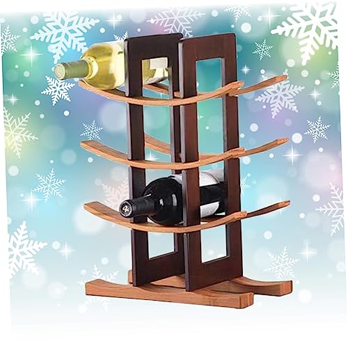 Soporte para botellas de vino Unomor en bambú y plástico miniatura 6