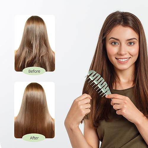 Ecoed Degradable Vented Hair Brush,Detangling Brush,Detangler Brush For Curly, Thick, And Straight Hair, Dry And Wet Detangling Quickly Detangles And Smooths Hair,Hair Brush For Women And Men. thumb #4