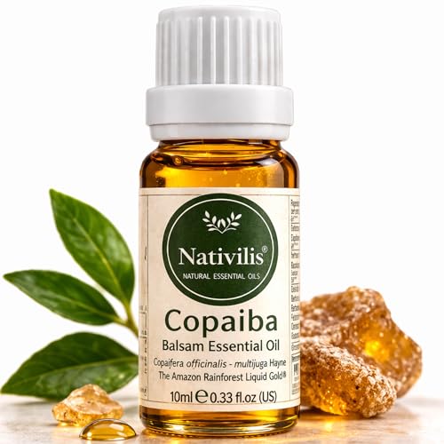 Nativilis - - Butters - Nativilis Copaiba Balsam Essential Oil (10ml) - 100% Natural (Copaifera Officinalis ) (GC/MS Tested) – 10ml