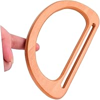 Vista 6 de EXCEART 3sets forma bolsa asas marco madera bolso reemplazo asas bolsa fabricación 4 unids* 3