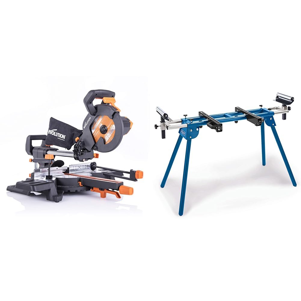 Scie à onglets multi-matériaux radiale R210SMS-300+ sur piètement extensible 200kg