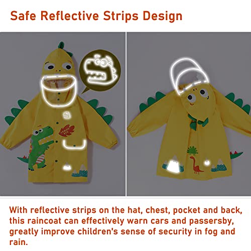 Kids Raincoat Boys Girls Toddler Rain Poncho Waterpoof Rain Jacket Children Cartoon Rainwear 3-4 Years #TOP3