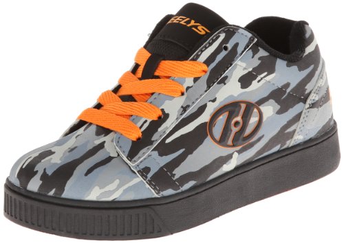 Heelys boys Straight Up Skate Shoe, Gray/Orange, 2 M US Little Kid