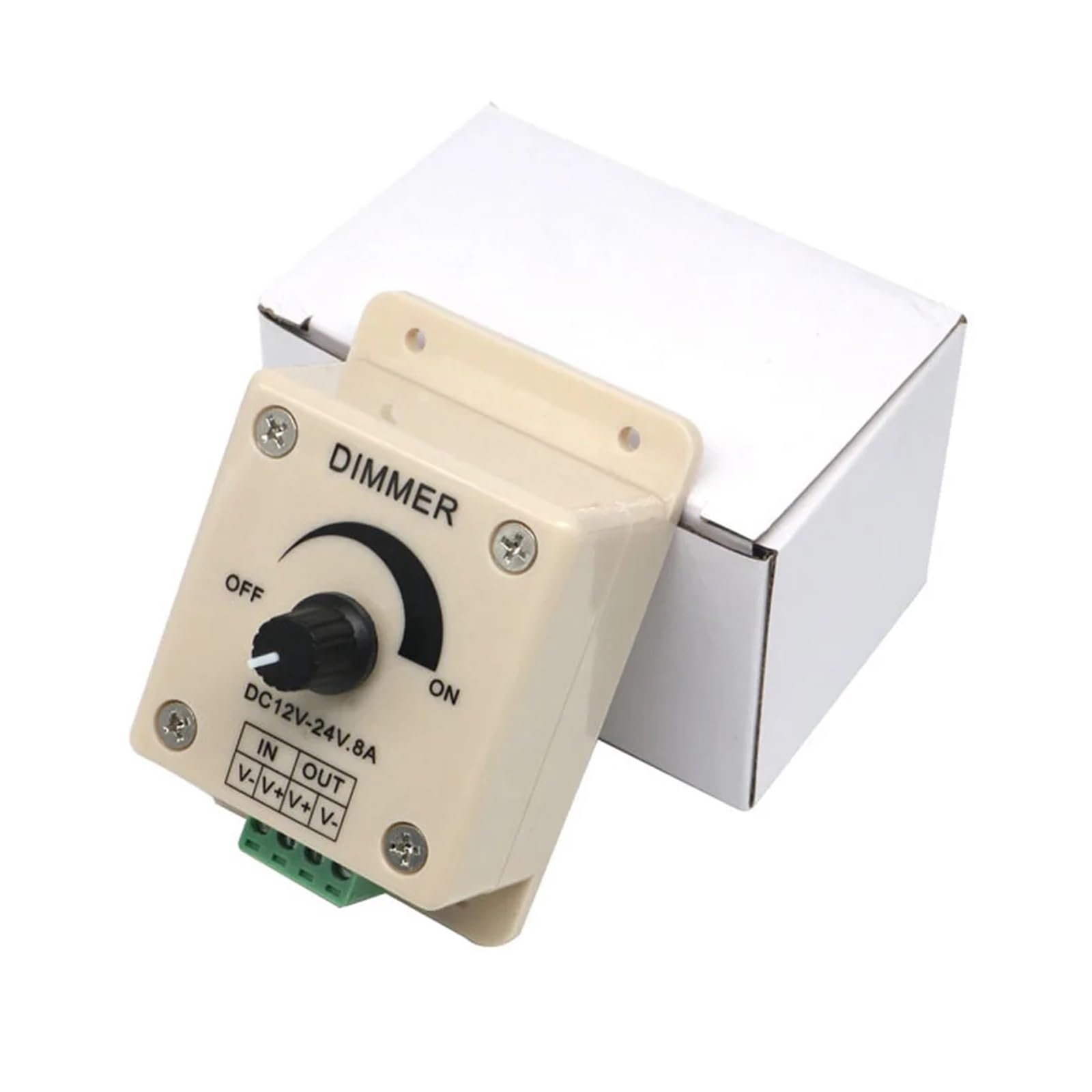 10 LED-Dimmer 12 V 8 A 96 W Einstellbarer Helligkeitsregler